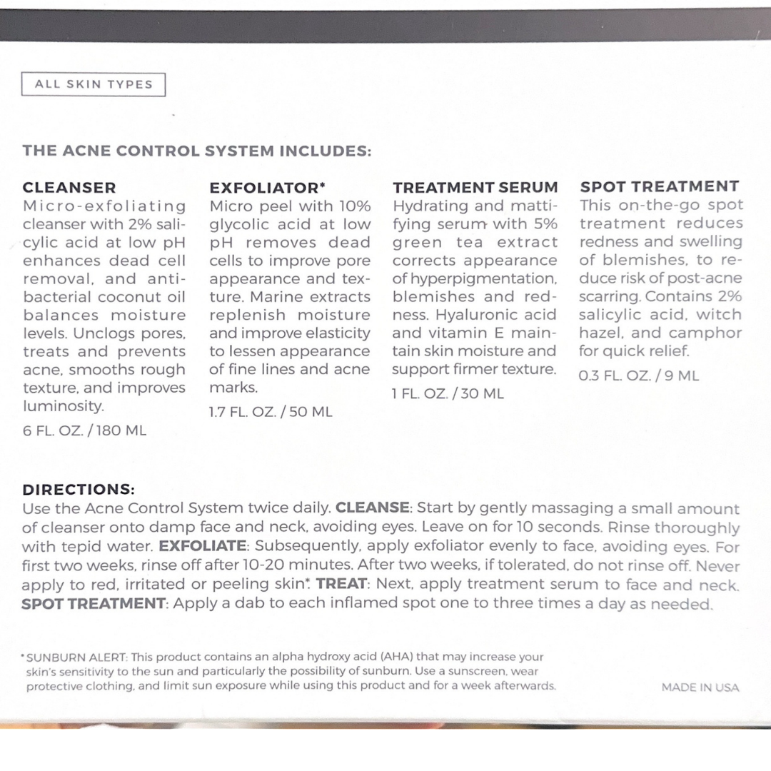 Acne Control System