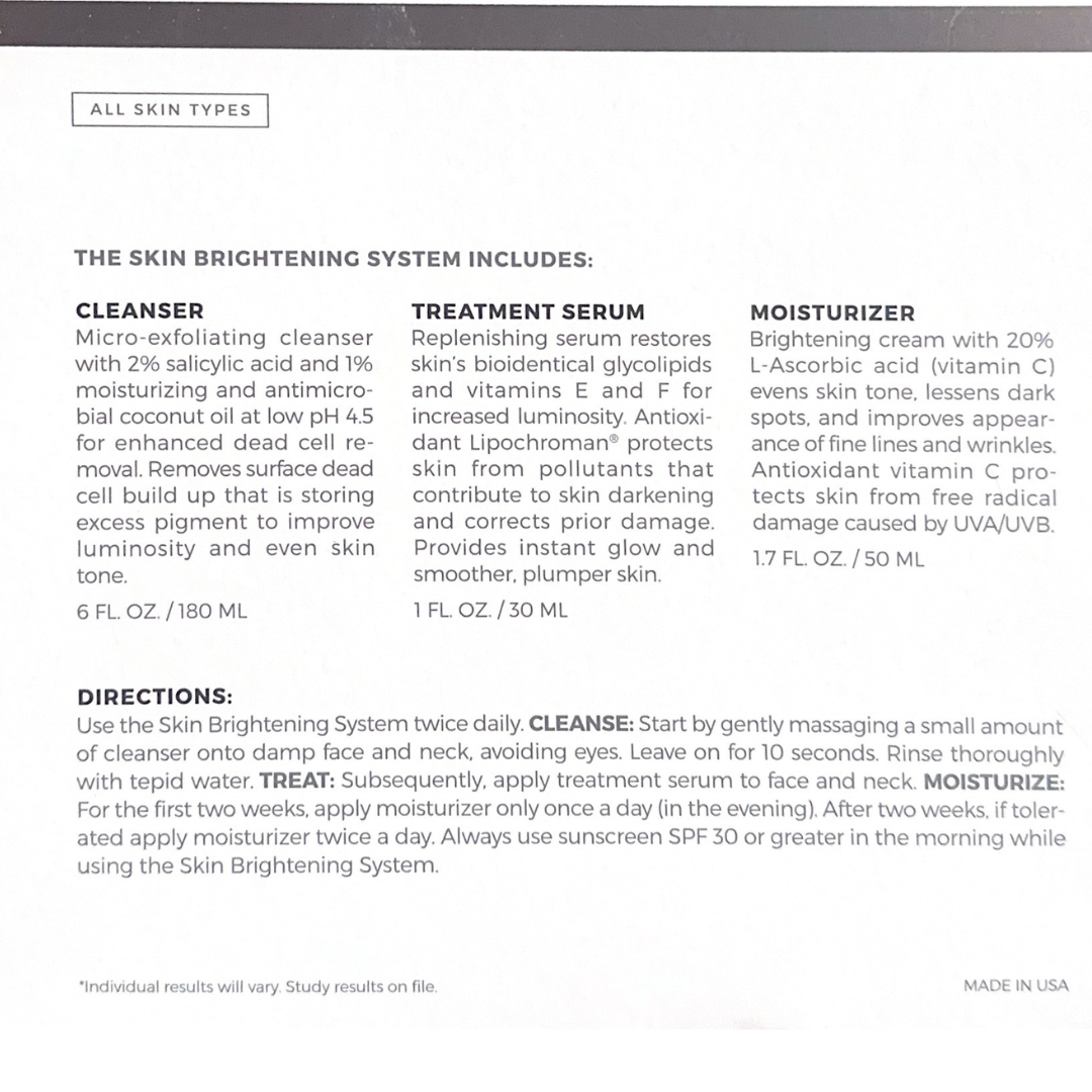 Skin Brightening System
